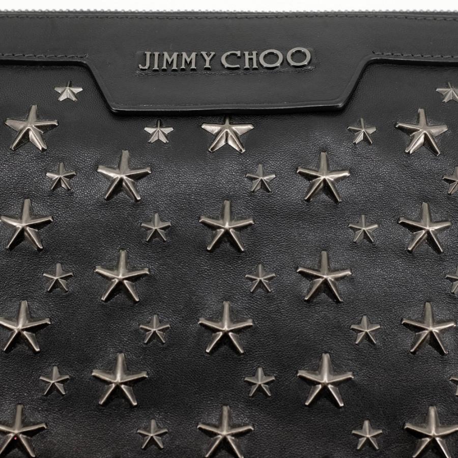 JIMMY CHOO ジミーチュウ クラッチバッグ ブラック/ガンメタル 