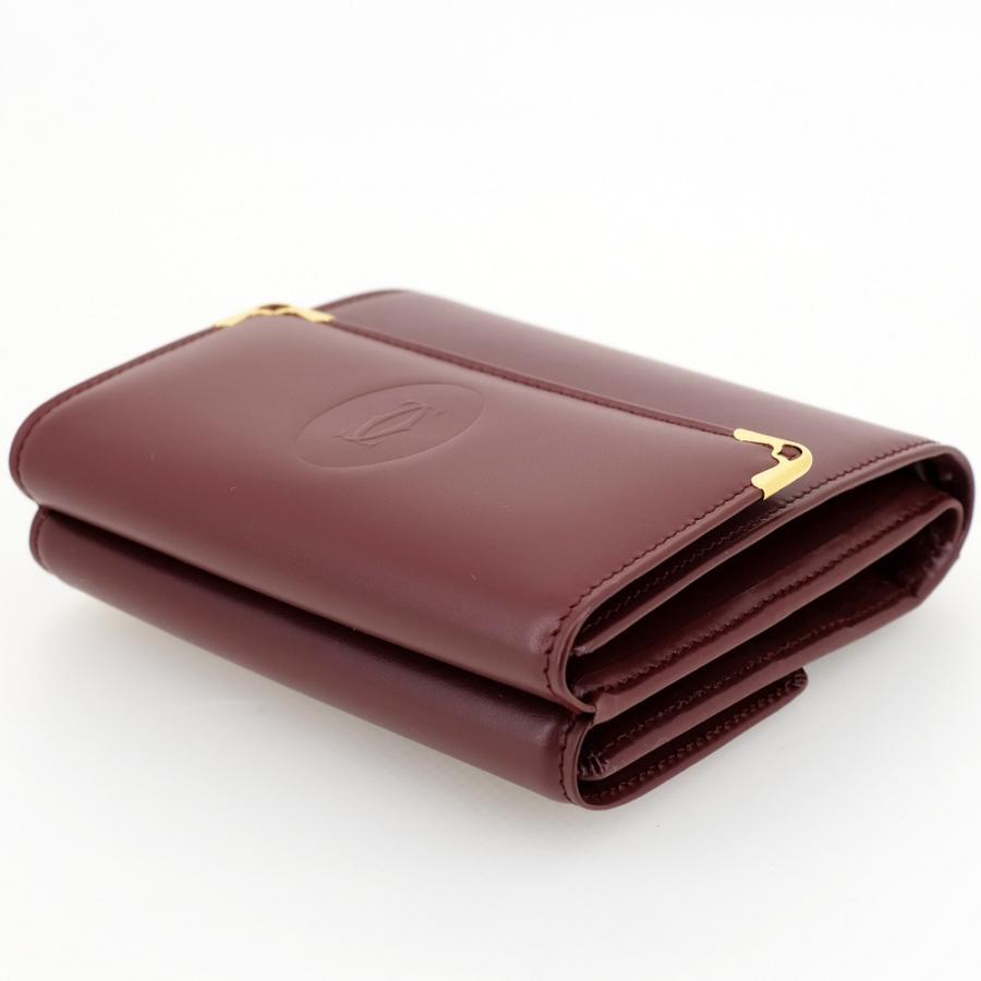 未使用品】Cartier カルティエ マストライン Wホック財布 二つ折り 
