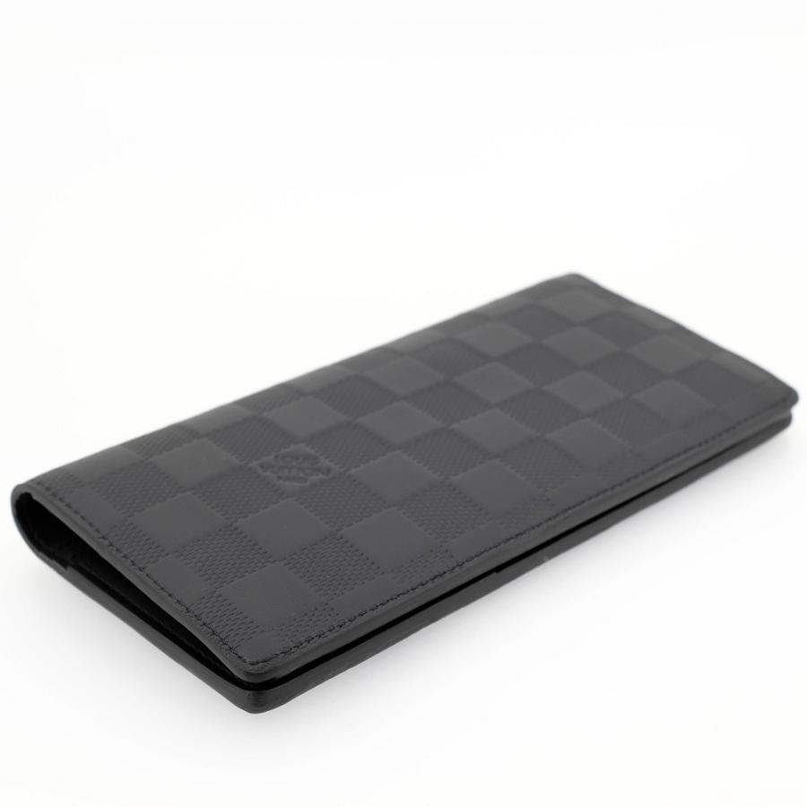 【極美品】 ルイヴィトン 長財布 ダミエ アンフィニ ポルトフォイユ ブラザ 黒 未使用品】LOUIS VUITTON ルイヴィトン ポルトフォイユ・ブラザ 長財布