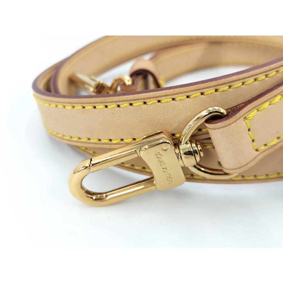 美品】ルイヴィトン ショルダーストラップ ヌメ革 ゴールド金具 幅1.5  