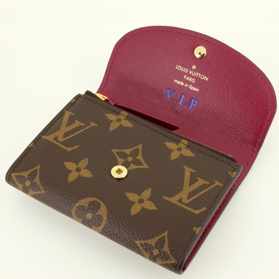 【極美品・IC】ルイヴィトン モノグラム ポルトモネロザリ フューシャ 箱付き 未使用品】ルイヴィトン ポルトモネ・ロザリ 財布 モノグラム