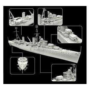 フライホークモデル FH1111 フライホーク 1/700 中華民国海軍軽巡 重慶  
