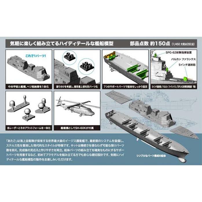 HAZ02 ハセガワ 1/450 海上自衛隊 イージス護衛艦 あたご｜northport｜02