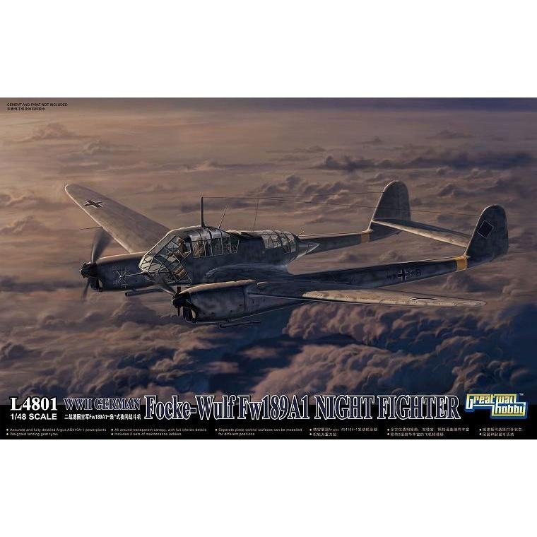 プラモデル完成機　1/48　Focke-Wulf Fw189A プラモデル完成機 1/48 Focke-Wulf Fw189A 模型・プラモデル