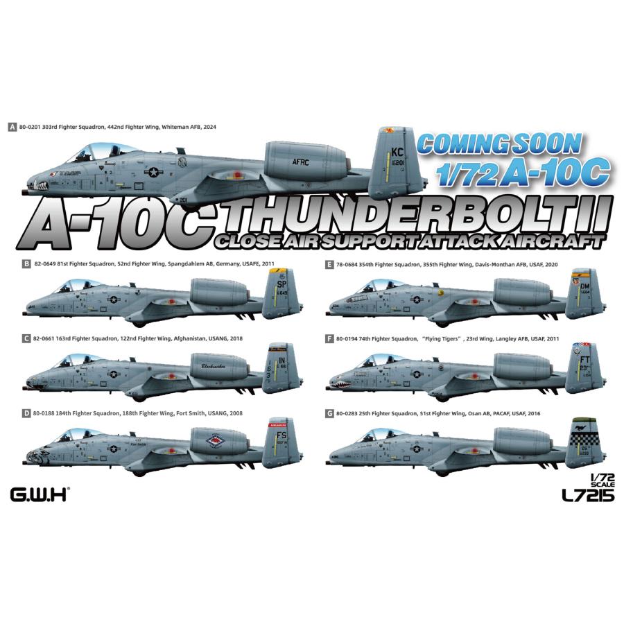 L7215 1/72 アメリカ空軍 A-10C 攻撃機 : 模型・ホビーのノースポート