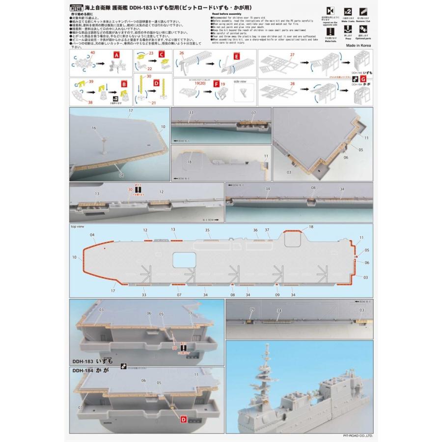 PE246 1/700 海上自衛隊護衛艦 DDHいずも型用エッチングパーツ（ベーシック） | ピットロード | 02