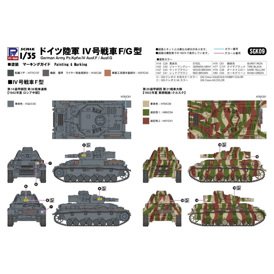 ピットロード SGK09 1/144 ドイツ陸軍 IV号戦車F/G型（3両入り