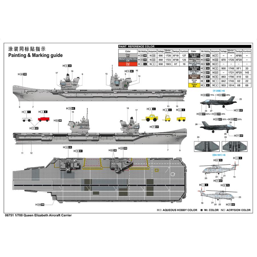 トランペッター トランぺッター 1/700 イギリス海軍 航空母艦 HMS