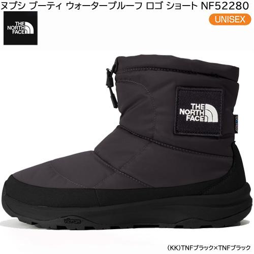 THE NORTH FACE ザ ノースフェイス 防寒ブーツ レディース メンズ ヌプシ ブーティ ウォータープルーフ ロゴ ショート 軽量 はっ水 NF52280 KK TNFブラック｜northpride｜03