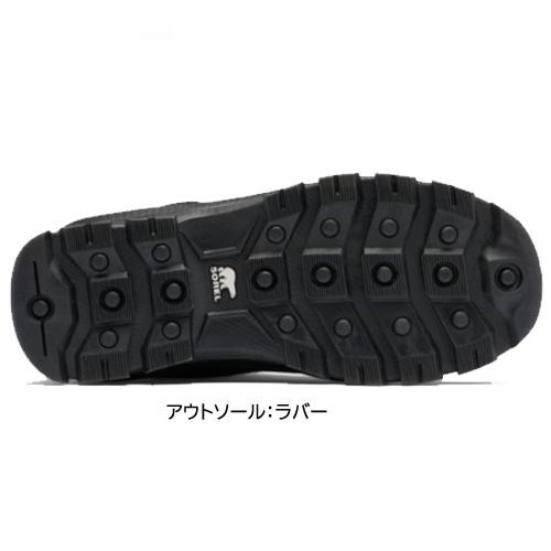 スノーブーツ メンズ ソレル SOREL バクストン レース ウォータープルーフ BUXTON LACE WP ブーツ レースアップ 防水 極寒地対応 NM2737-010 ブラック/クオリー｜northpride｜06