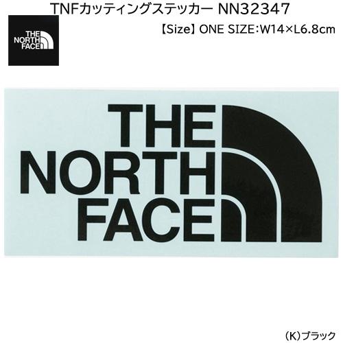 THE NORTH FACE ザ ノースフェイス ステッカー TNF カッティングステッカー NN32347 ブラック 【サイズ：6.8×14cm】文字だけステッカー 車用 バイク用｜northpride｜02