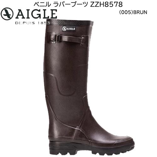 レインブーツ レディース エーグル AIGLE ベルニ M BENYL M ラバーブーツ ロングブーツ 長靴 防水 雨の日 ロング丈 女性用 ZZH8578-005 茶色 ブラウン｜northpride｜02