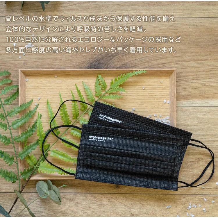 evolvetogether マスク 不織布 海外セレブ愛用 高機能マスク ブラック 黒 ネイビー 紺 おしゃれ メンズ レディース |  | 04