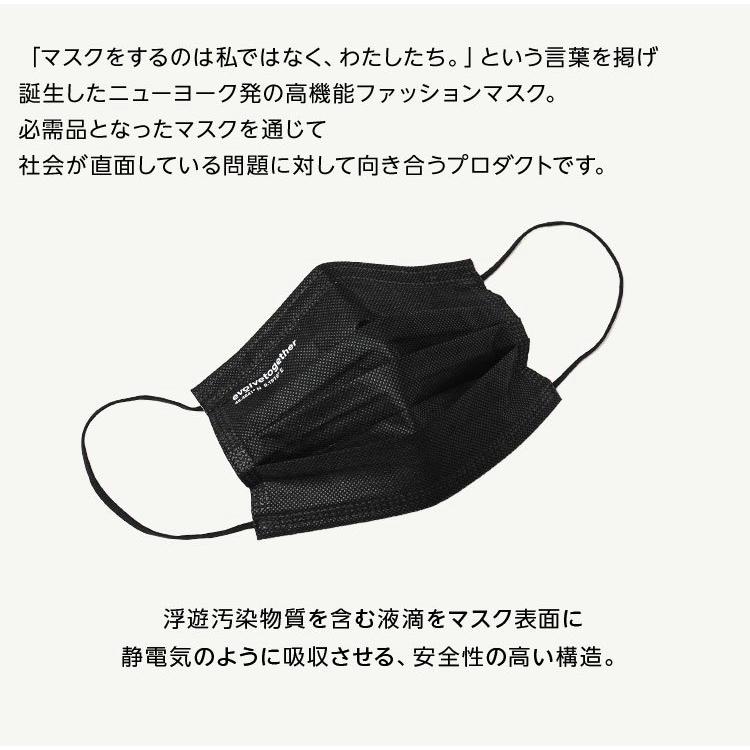evolvetogether マスク 不織布 海外セレブ愛用 高機能マスク ブラック 黒 ネイビー 紺 おしゃれ メンズ レディース |  | 05