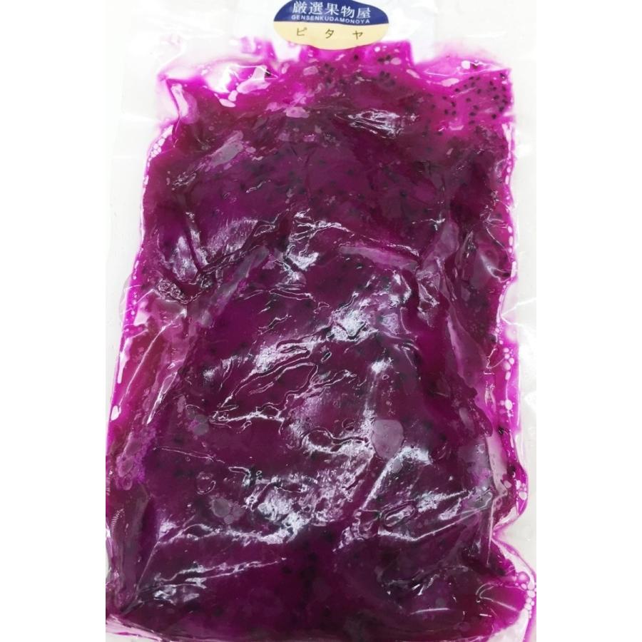 冷凍ドラゴンフルーツピューレ（レッド）1kg（250ｇ×4）ピタヤピューレ（ベトナム産）　（無糖レッド）【消費税込み】｜noruca-market