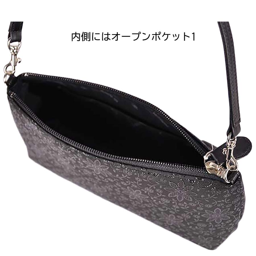 印傳屋（INDEN-YA） 印伝 大型 ポーチ ポシェット ハンドバッグ