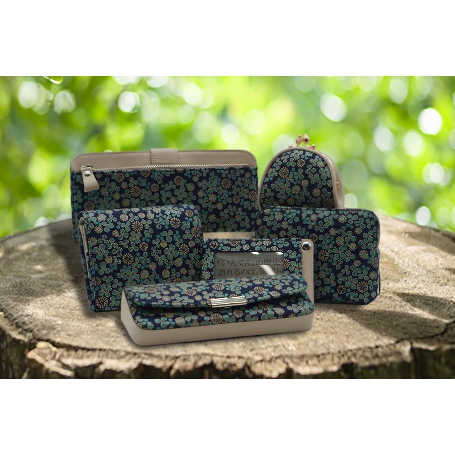 印傳屋（INDEN-YA） 印伝 甲州印伝 上原勇七 化粧ポーチ 手提げ 4411