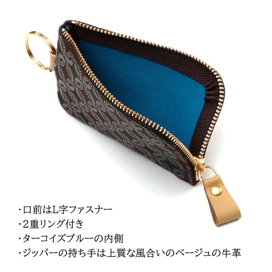 印傳屋（INDEN-YA） 印伝 小銭入 L字 ファスナー RINGLET リングレット 