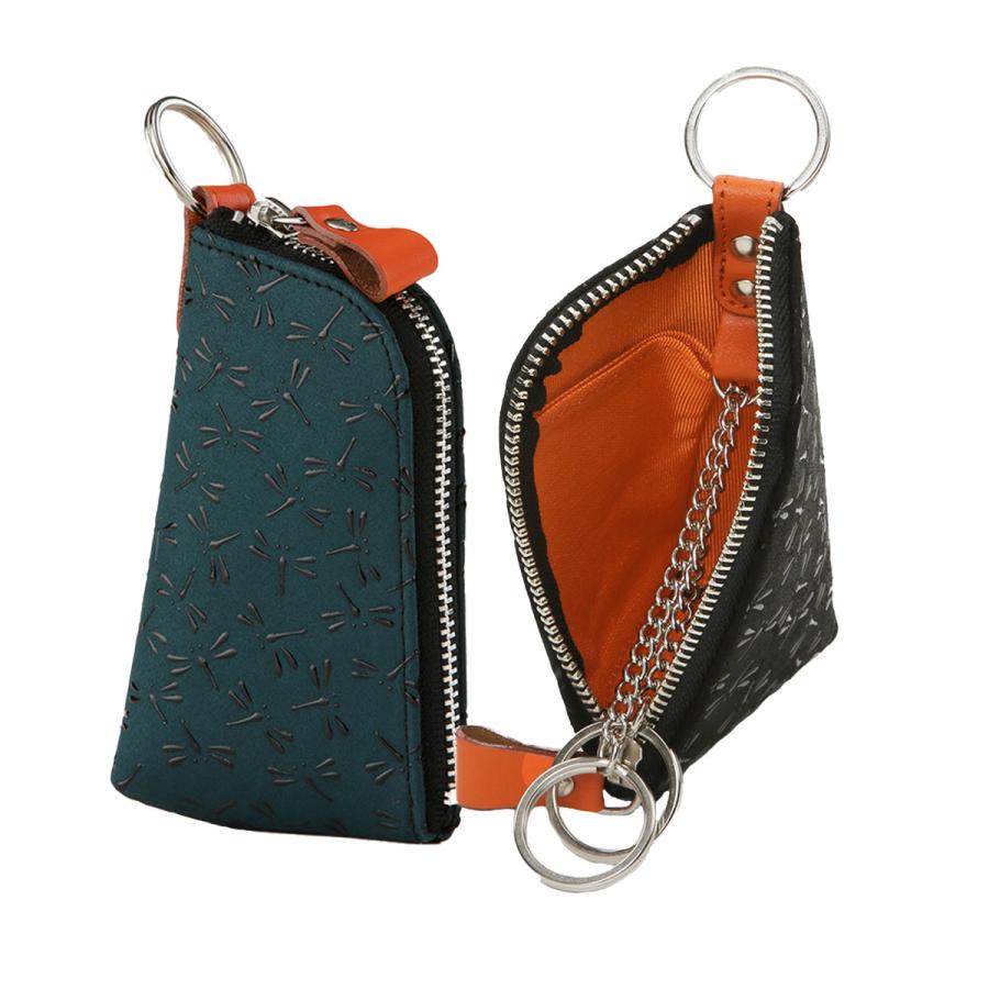 印傳屋（INDEN-YA） 印伝 キーケース HISOCA ひそか Dカン 2色 2柄