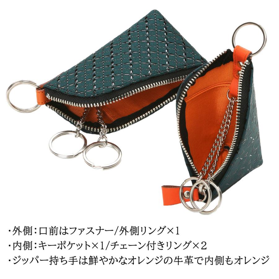 印傳屋（INDEN-YA） 印伝 キーケース HISOCA ひそか Dカン 2色 2柄