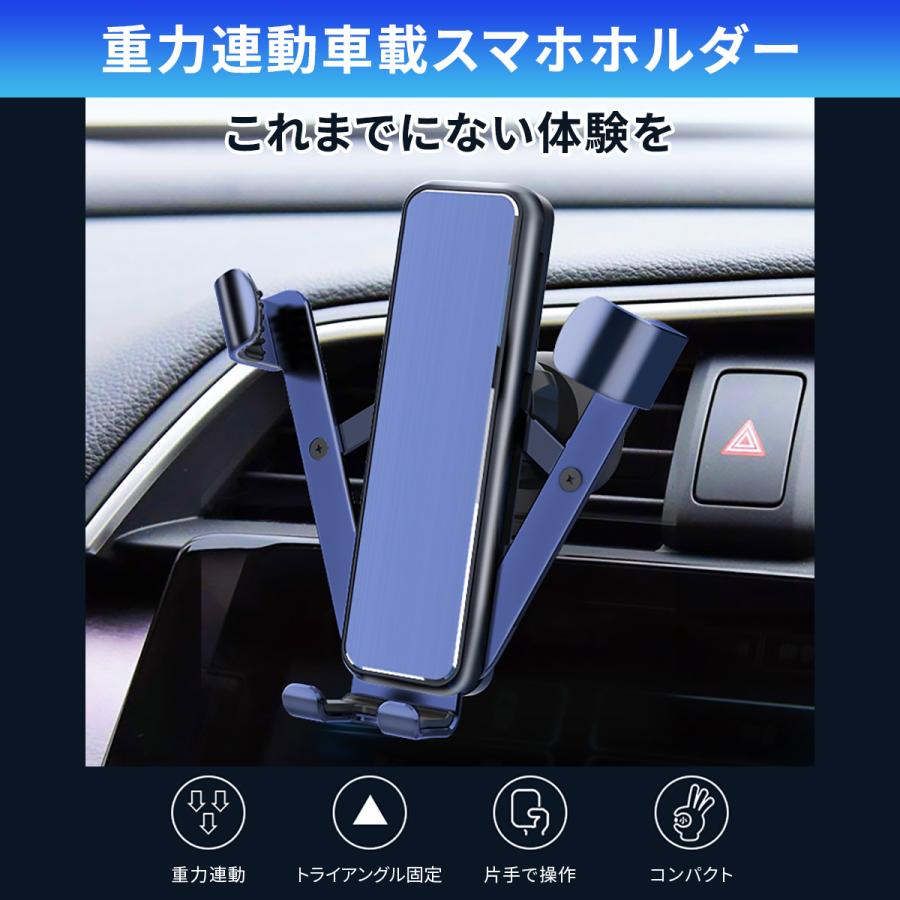 スマホホルダー 車 自動ロック 片手 車載ホルダー エアコン 吹き出し口用 簡単取り付け 各種サイズ対応 おしゃれ Carholder001 Nosk 通販 Yahoo ショッピング
