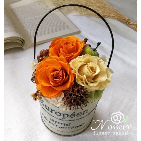 プリザーブドフラワー ハロウィン 実りのフラワーバケツ【送料無料】 | 