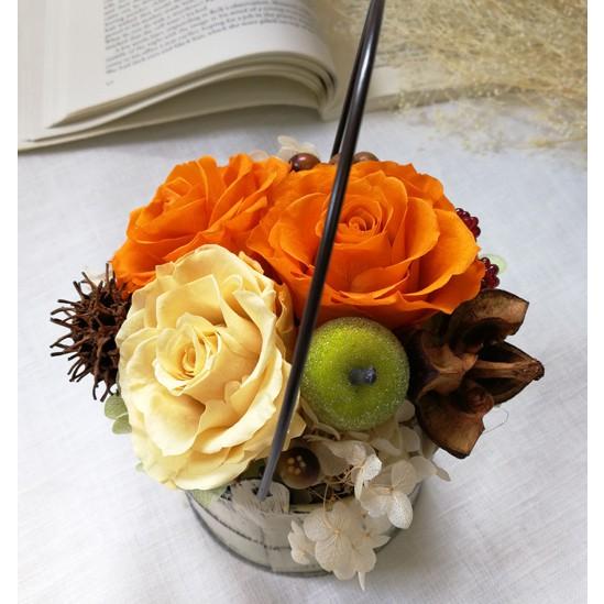 プリザーブドフラワー ハロウィン 実りのフラワーバケツ【送料無料】 |  | 02