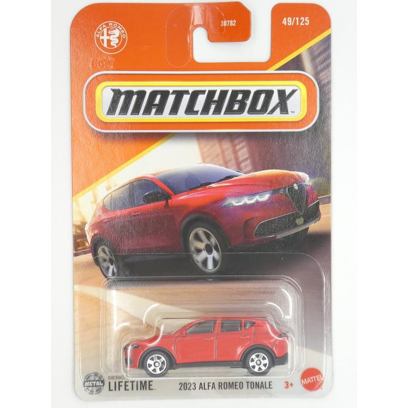 Voiture Miniature Matchbox Alfa Romeo Tonale 2023 - échelle 1/64, Rouge, Série Mainline #49/125