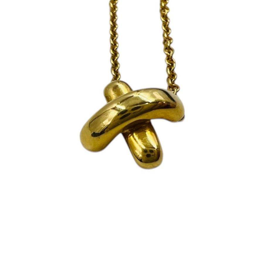ティファニー Tiffany & Co. ネックレス クロスステッチ K18YG　750　2.7g_1