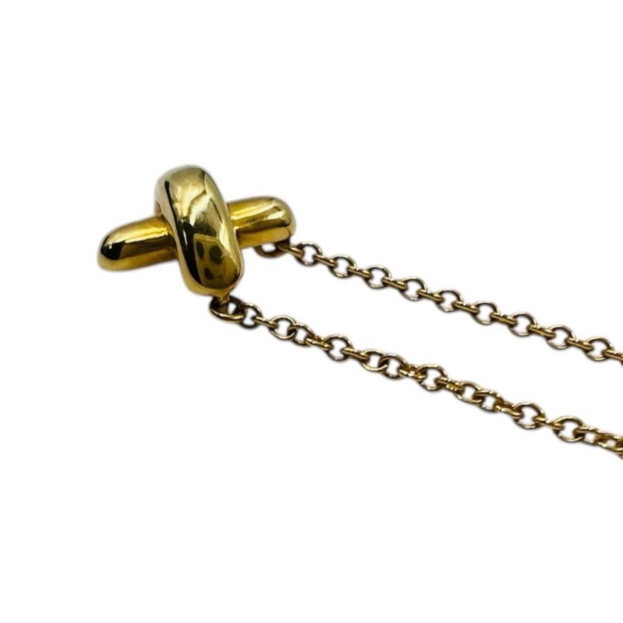 ティファニー Tiffany & Co. ネックレス クロスステッチ K18YG　750　2.7g_2