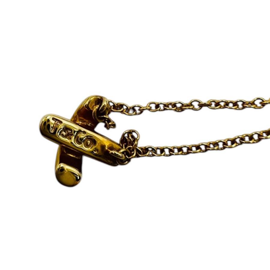 ティファニー Tiffany & Co. ネックレス クロスステッチ K18YG　750　2.7g_4