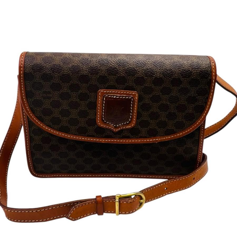 ヴィンテージ オールド CELINE メッセンジャーバッグ マカダム柄 CELINE（セリーヌ） マカダム柄 ショルダーバッグ メッセンジャー