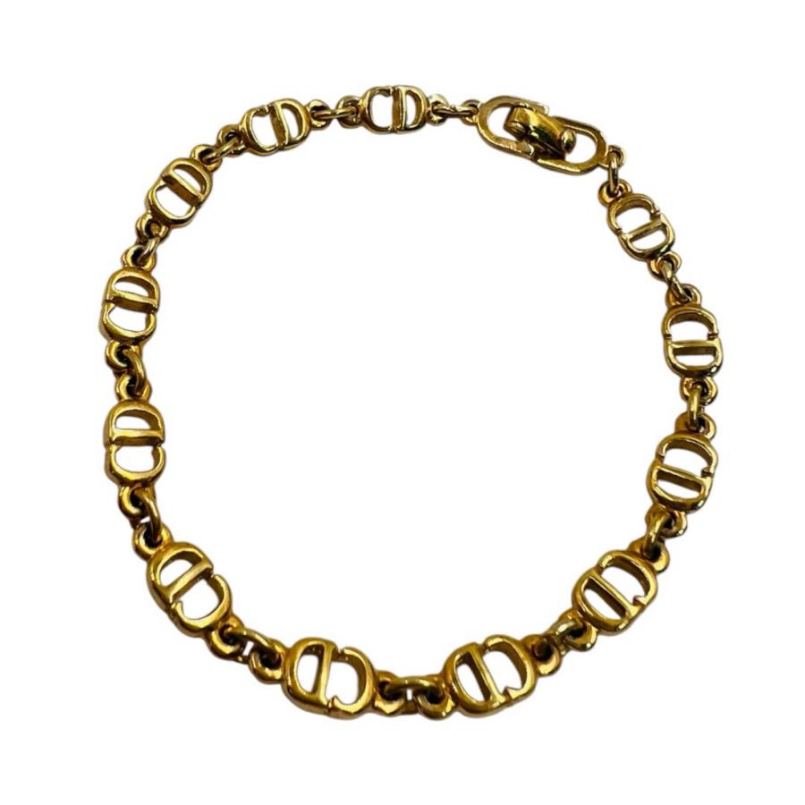 Christian 極美品】ディオール 美品 00s ブレスレット ロゴ CD ゴールド Dior Christian Dior ゴールド ロゴ ブレスレット アクセサリー