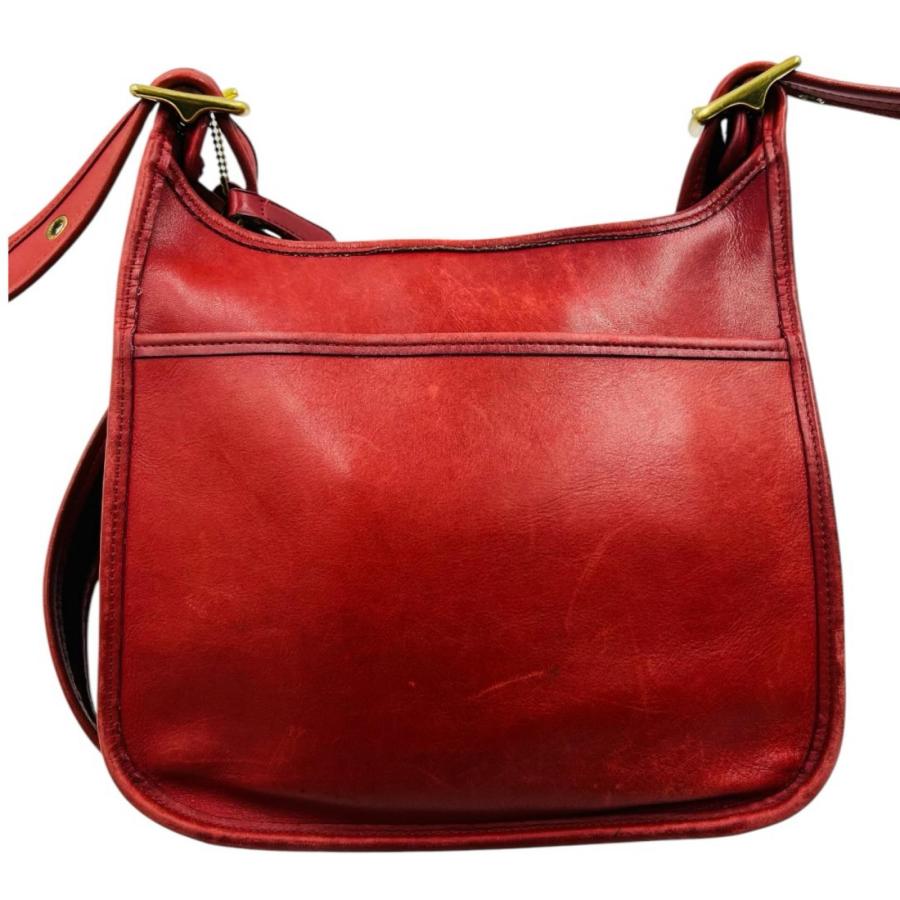 COACH（コーチ） オールドコーチ レザー ショルダーバッグ レッド G7D
