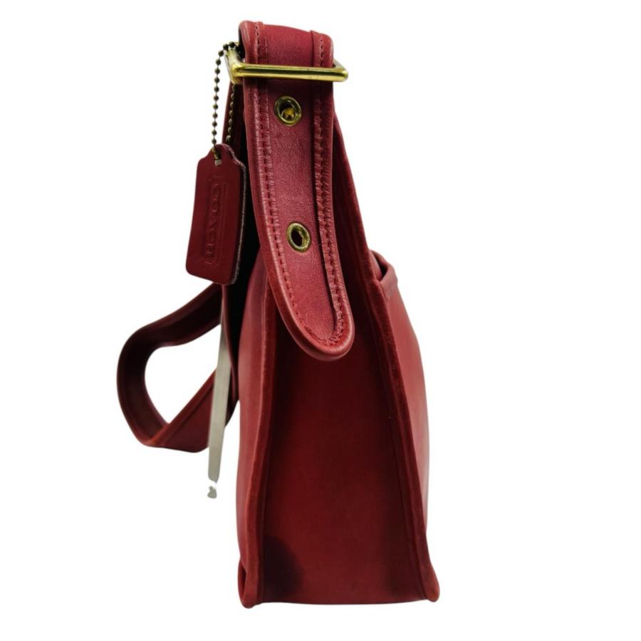 COACH（コーチ） オールドコーチ レザー ショルダーバッグ レッド G7D