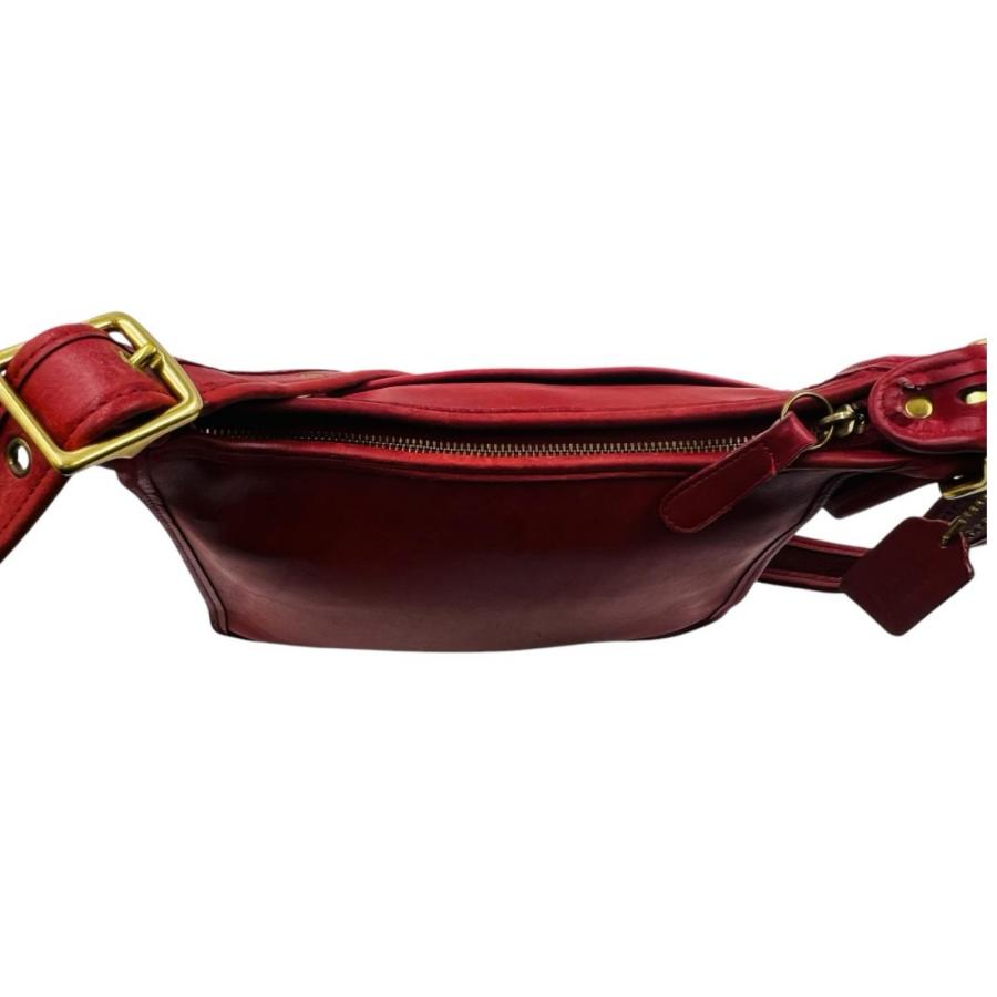 COACH（コーチ） オールドコーチ レザー ショルダーバッグ レッド G7D