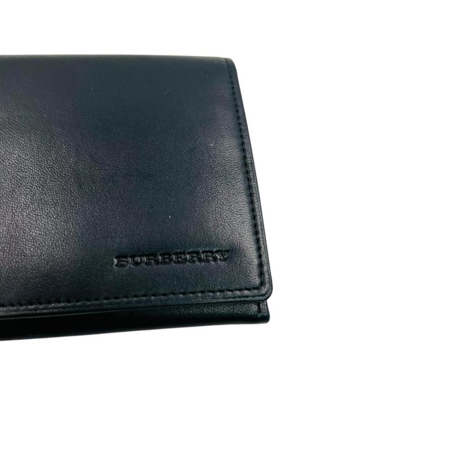 BURBERRY（バーバリー） 長財布 レザー ブラック 黒 ノバチェック