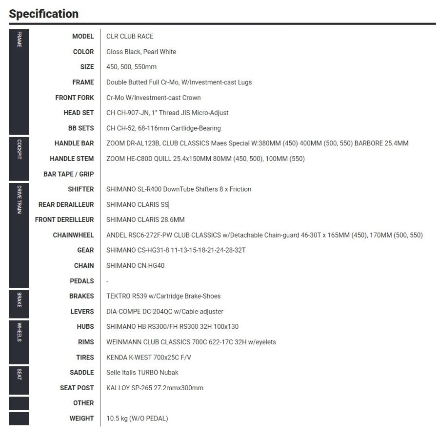 2025年モデル Raleigh ラレー CLR CLUB RACE |  | 03