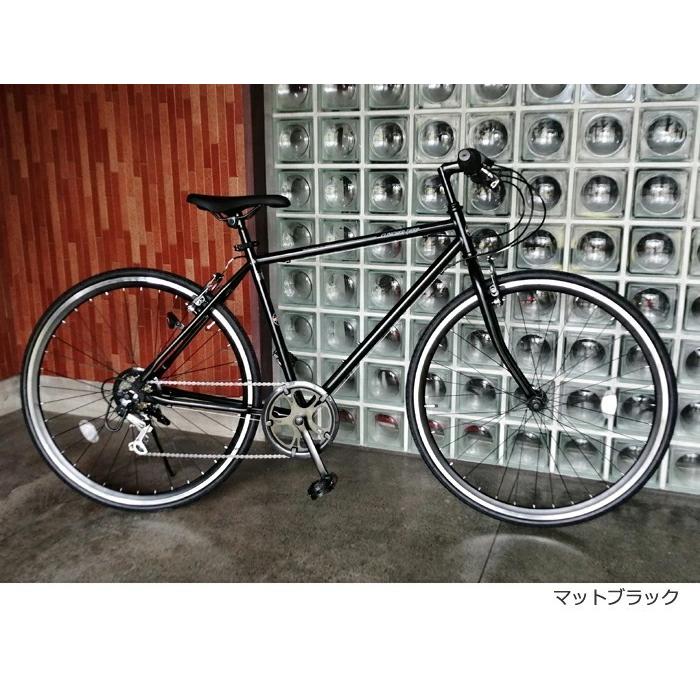 ディープリム仕様！6段変速クロスバイク ニッケルシルバー