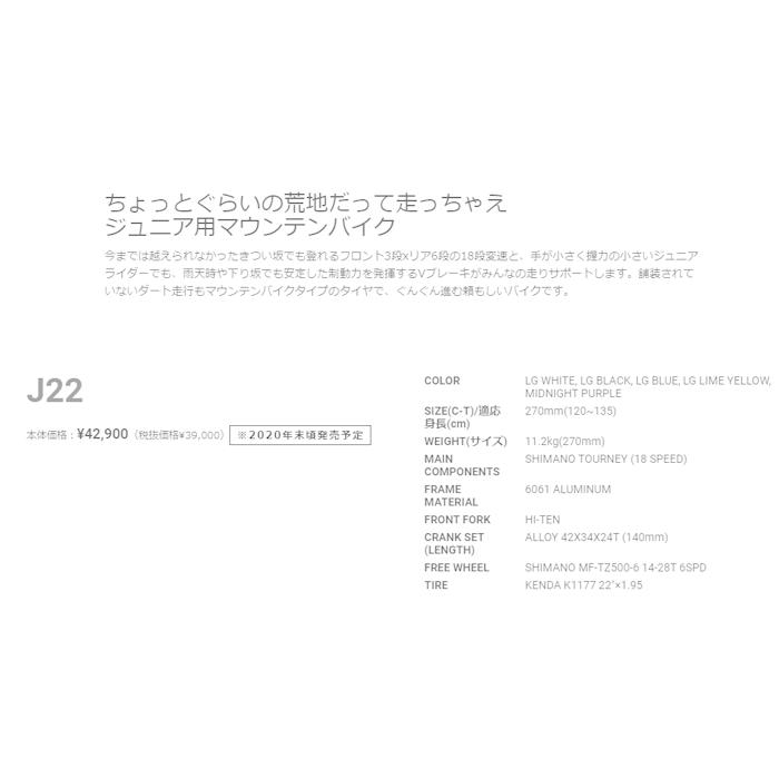 2025モデル　LOUIS GARNEAU ルイガノ J22 22インチ 子ども用自転車