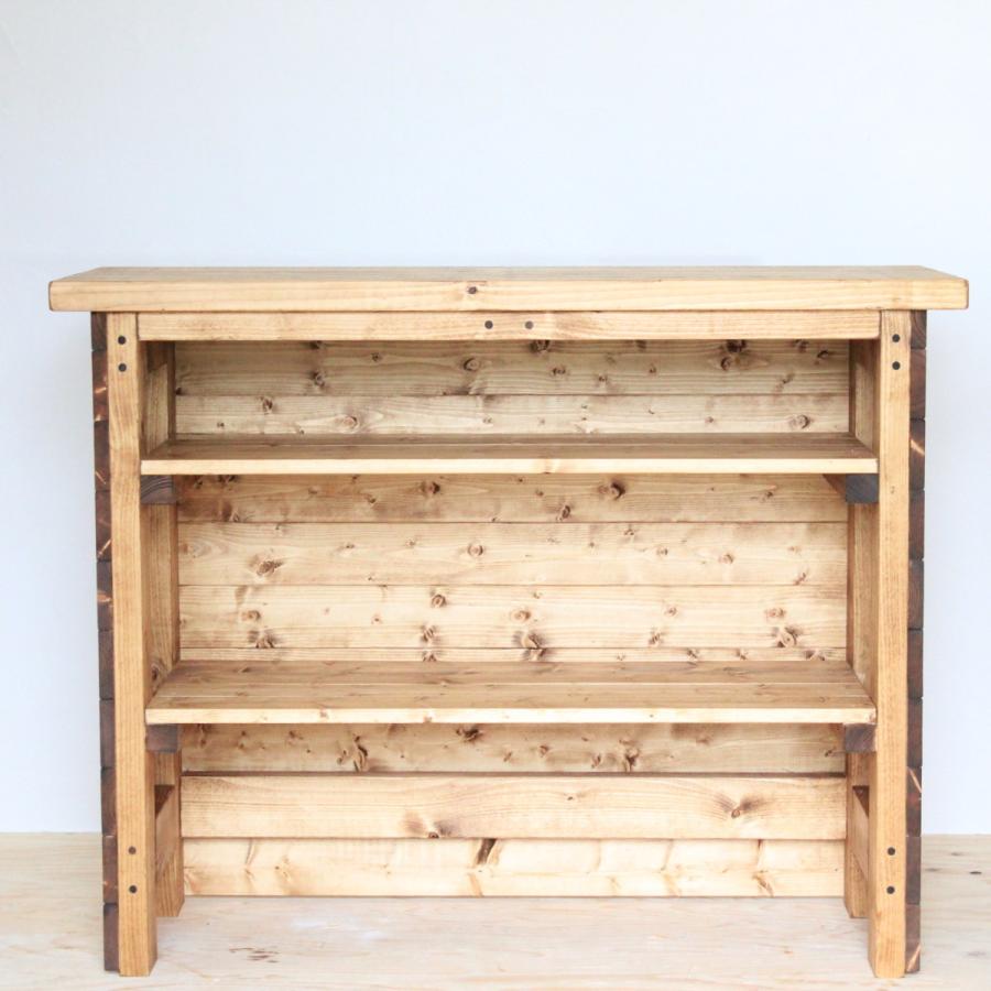 カフェ風カウンターテーブル カントリー オシャレバーカウンターにも