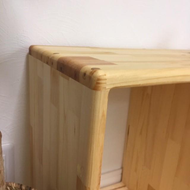 オーダー商品 背板付き 可動棚 【すべての角が丸い】安心安全な納棚 縦