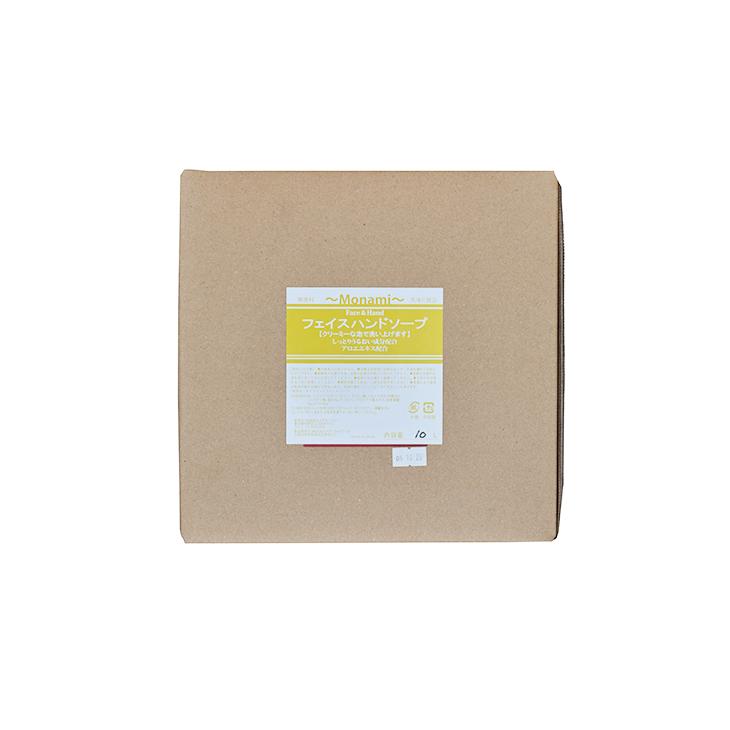 お顔と手の泡ソープ　　泡の髭剃りソープ　モナミフェイスハンドソープ　10L　アロエエキス　うるおい成分配合　注ぎ口付 |  | 01