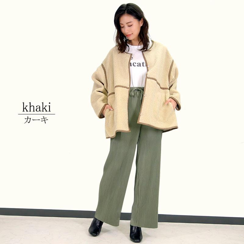 ストレート プリーツパンツ レディース ゴム きれいめ ワイドめ クリスタルプリーツ シワになりにくい |  | 07