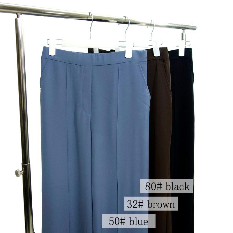 センタープレス パンツ レディース スリット ワイド サイドベンツ きれいめ ウエストゴム 上質 しわになりにくい |  | 12