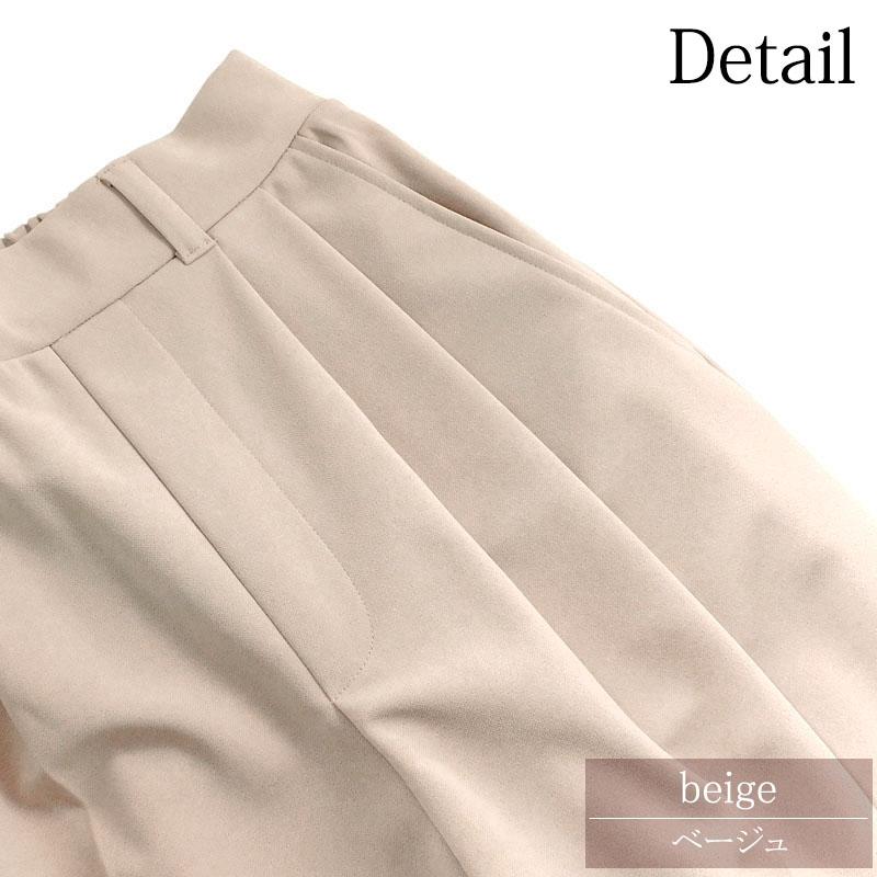フルレングスパンツ レディース アンクルパンツ きれいめ テーパード 2タック ストレッチ 股下64cm |  | 13
