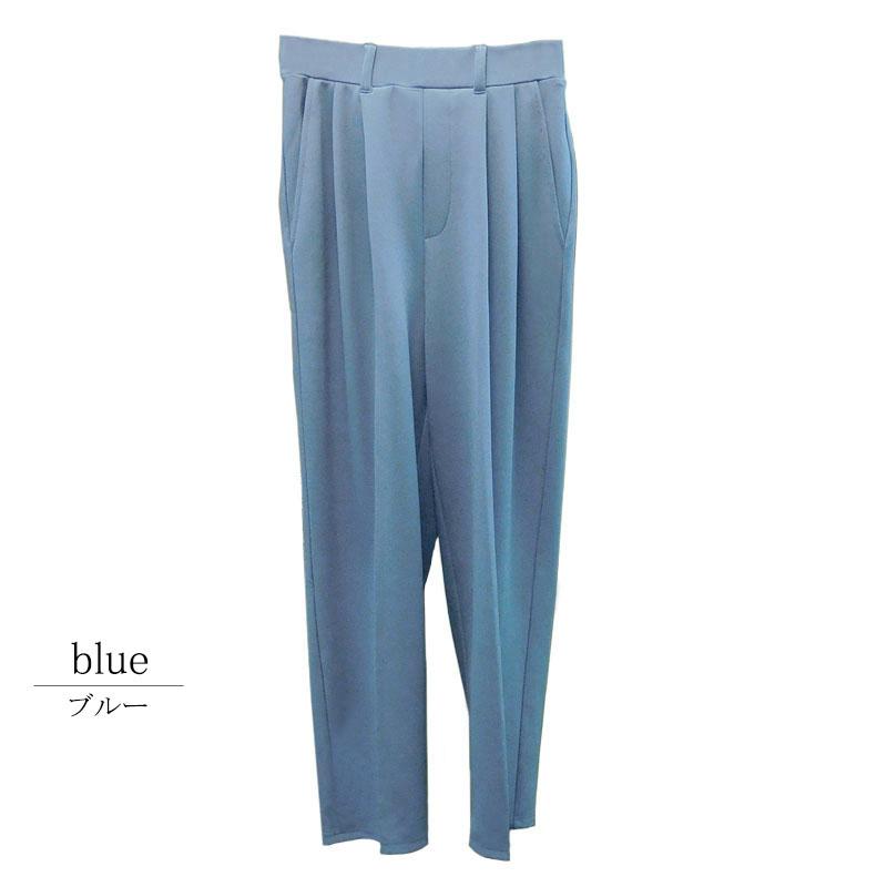 フルレングスパンツ レディース アンクルパンツ きれいめ テーパード 2タック ストレッチ 股下64cm |  | 18