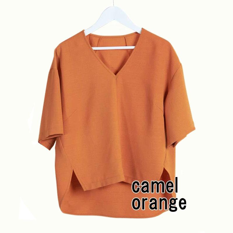 Vネック ブラウス トップス レディース 半袖 Vスキッパー プチプラ 抜け感 高見え カジュアル 清涼感 |  | 13