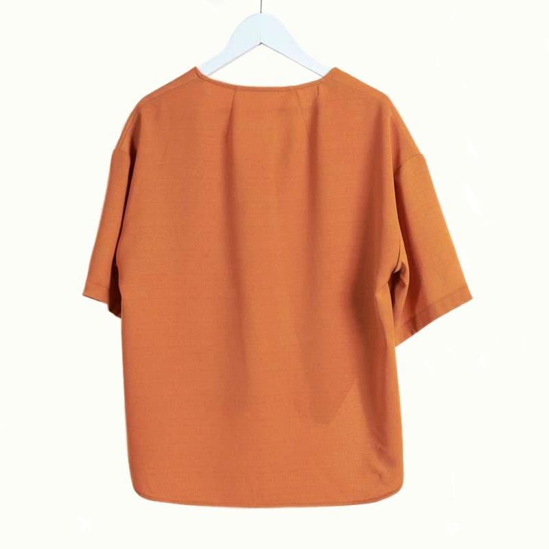 Vネック ブラウス トップス レディース 半袖 Vスキッパー プチプラ 抜け感 高見え カジュアル 清涼感 |  | 14