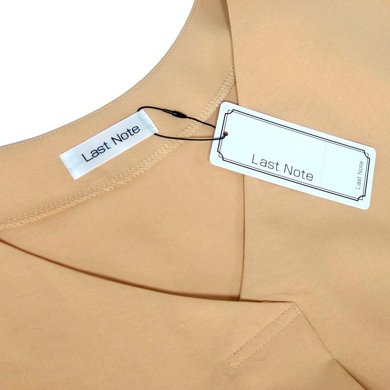 Vネック ブラウス トップス レディース フレンチスリーブ 前タックブラウス シワになりにくい プチプラ |  | 06